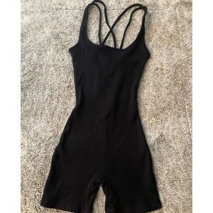 Black Body con Cross back Romper